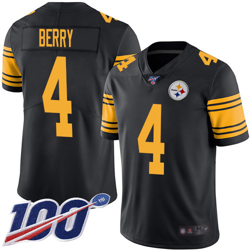 Men Pittsburgh Steelers Football 4 Limited Black Jordan Berry 100th Season Rush Vapor Untouchable Nike NFL Jersey